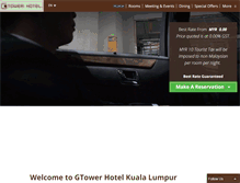 Tablet Screenshot of gtowerhotel.com